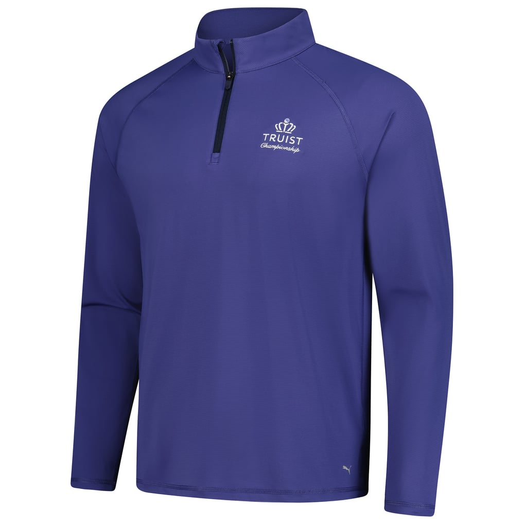  Truist Championship Puma You-V Raglan Quarter-Zip Pullover - Blue